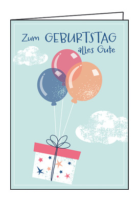 Zum Geburtstag (Luftballons) Kartennummer: 27-59