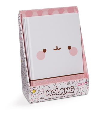 Bloc-notes Molang A5 ligné 8pcs. dans display