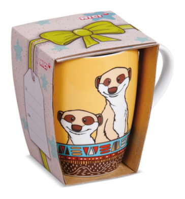 Tasse suricate dans boîte cadeau 