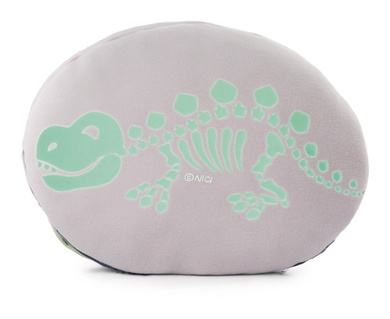 Coussin dino Fossily avec fonction tourner et glow in the dark
