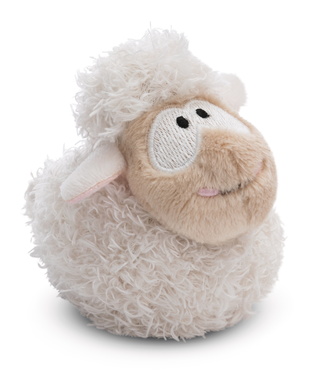 Peluche anti-stress mouton blanc 8cm 