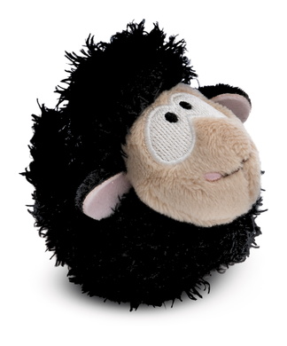 Peluche anti-stress mouton noir 8cm 