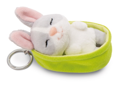 Porte-clés Sleeping Pets lapin gris