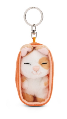 Porte-clés Sleeping Pets lapin de couleur caramel à pois