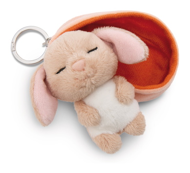 Porte-clés Sleeping Pets lapin de couleur caramel