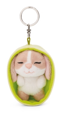 Porte-clés Sleeping Pets lapin de couleur cappuccino