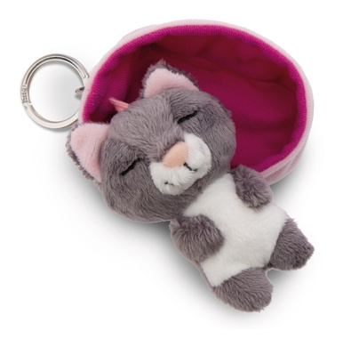Porte-clés Sleeping Pets chat gris