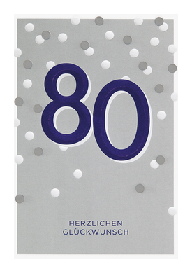 Zahlengeburtstag 80 