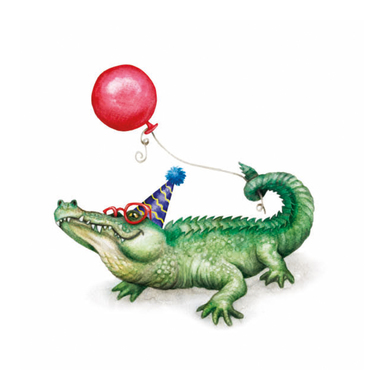 Carte de voeux crocodile 