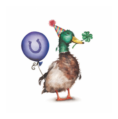Carte de voeux canard colvert 