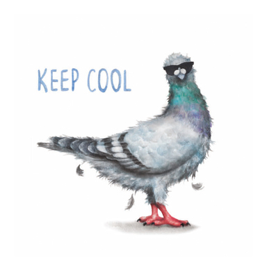 Carte de voeux pigeon 