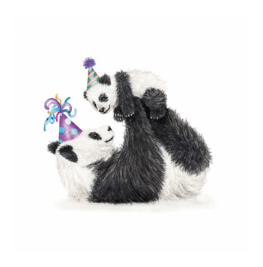 Carte de voeux pandas 