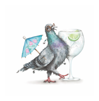 Carte de voeux pigeon 