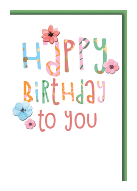 Be You Happy Birthday cellofrei