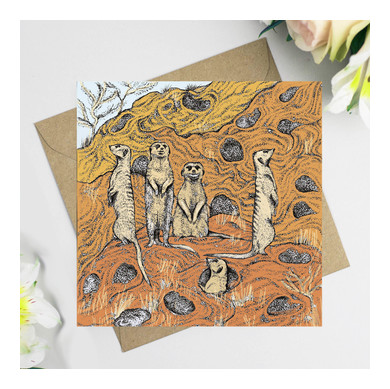 Meerkats Greeting Card 