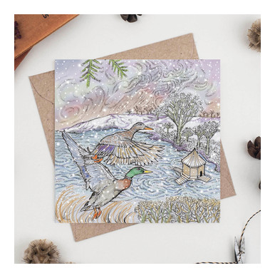 Ducks In Flight Greeting Card TW216