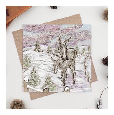 Little Donkeys Greeting Card TW219