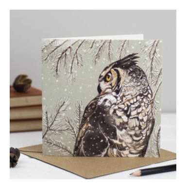 Owl Greeting Card TW03