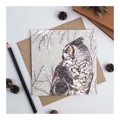 Owl Greeting Card TW03