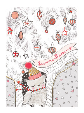 Stars Christmas Card WD14