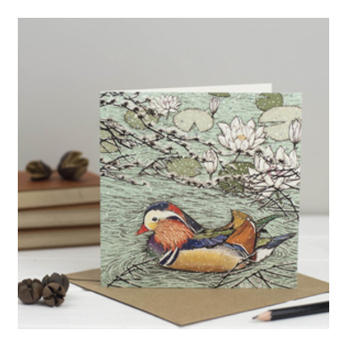 Mandarin Duck Greeting Card TW43