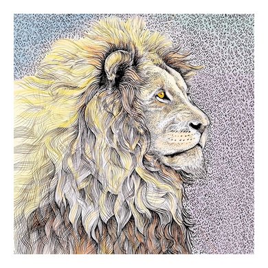 Lion Greeting Card 