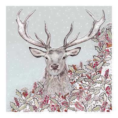 Stag Head Greeting Card TW79