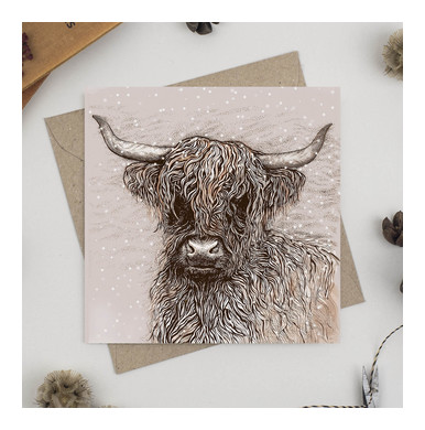 Highland Cow Greeting Card TW111