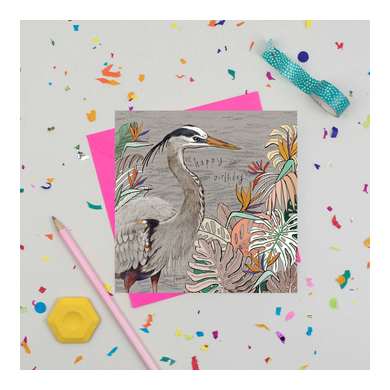Heron Greeting Card BL24