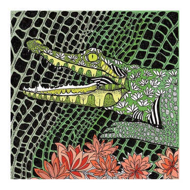 Crocodile Greeting Card 