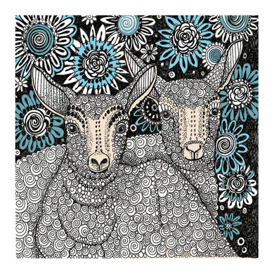 Lambs Greeting Card 