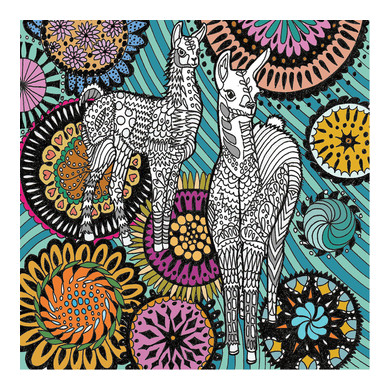 Llamas Greeting Card 