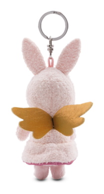 Porte-clés ange gardien Lapin avec c ur