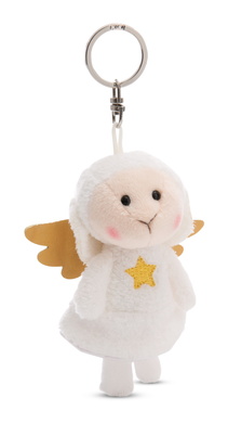 Porte-clés ange gardien Mouton avec étoile
