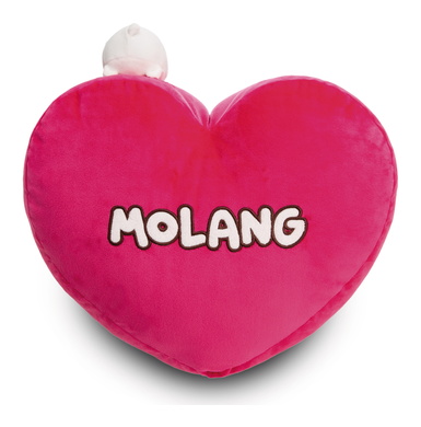 Kissen Molang herzförmig mit Molang 10cm