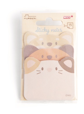 Papillon adhésif mymochi 3 design, 12 pcs. dans display