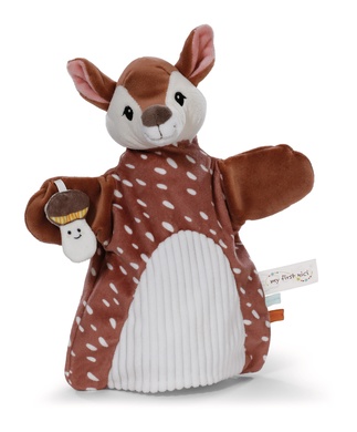 Doudou marionnette faon 