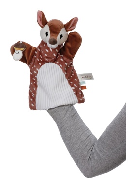 Doudou marionnette faon 