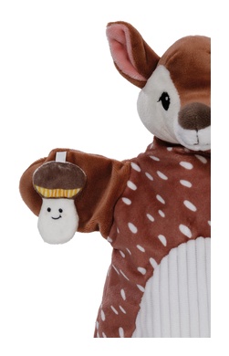 Doudou marionnette faon 
