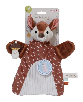 Doudou marionnette faon 