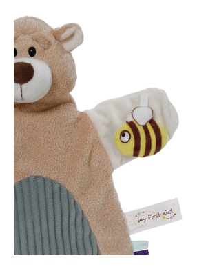 Doudou marionnette ours 