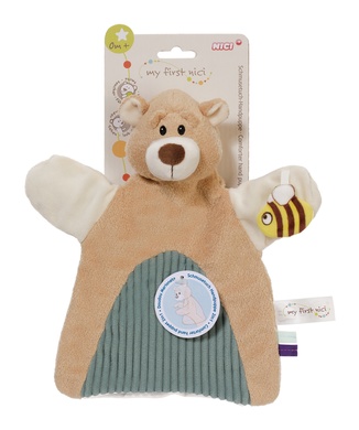 Doudou marionnette ours 