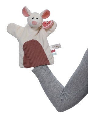 Doudou marionnette souris 
