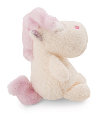 Einhorn Creamy Pink 10cm in Cupcake mit Loop