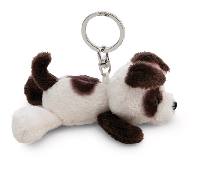 Schlüsselanhänger Hund weiss 