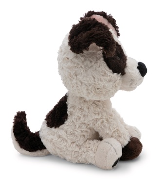 Hund weiss 20cm sitzend 