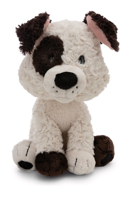 Hund weiss 20cm sitzend 