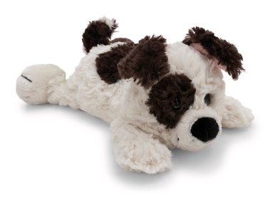 Hund weiss 20cm liegend 