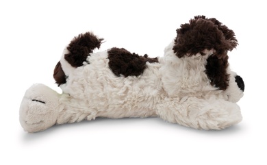 Hund weiss 20cm liegend 