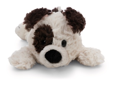 Hund weiss 20cm liegend 
